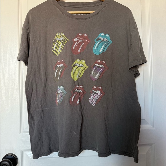 The Rolling Stones Gray Short Sleeve Tee - Picture 1 of 5